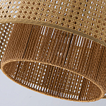 Подвесной светильник с абажуром из плтеного бамбука Light Inside the Cell варинант исполнения - 9 | Loft Concept в Тюмени