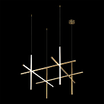 Люстра с 6-ю цилиндрическими плафонами на тонких тросах Trumpet tube варинант исполнения - 5 | Loft Concept в Тюмени