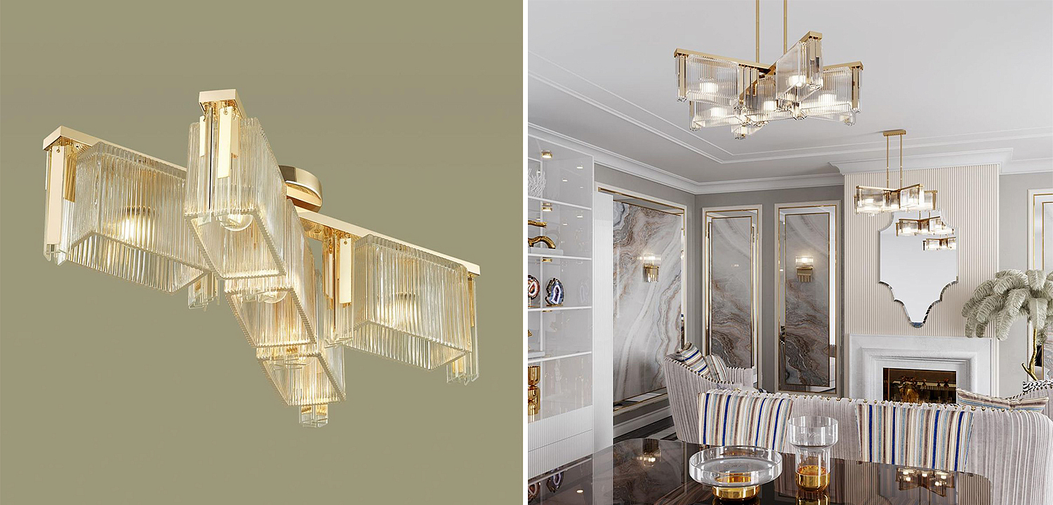 Люстра Madelen Gold Chandelier 5 Люстра Madelen Gold Chandelier 5 - Loft-Concept в Тюмени