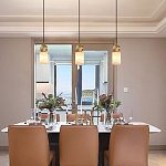 Подвесной светильник светодиодный с цилиндрическим плафоном Stone Helios варинант исполнения - 1 | Loft Concept в Тюмени