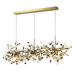 Люстра подвесная из трех частей с металлическими круглыми элементами Terzani Argent варинант исполнения - 2 | Loft Concept в Тюмени