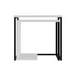 Комплект из 2-х приставных столов белого цвета из дерева ZIGOSH WHITE варинант исполнения - 1 | Loft Concept в Тюмени