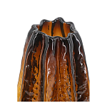 Ваза стеклянная янтарного цвета с текстурированным силуэтом Carambola варинант исполнения - 2 | Loft Concept в Тюмени