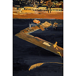 Кофейный стол с японским пейзажем Bohemia coffee table  варинант исполнения - 5 | Loft Concept в Тюмени