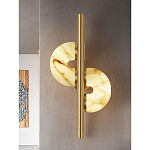 Бра  с фигурным мраморным рассеивателем Spiral of Warm Light варинант исполнения - 6 | Loft Concept в Тюмени