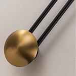 Бра с янтарным стеклянным диском и золотистыми акцентами Savio Glass Disc варинант исполнения - 3 | Loft Concept в Тюмени