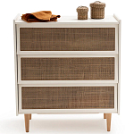 Комод с 3-мя ящиками из ротанга Blais Cream Wicker Furniture варинант исполнения - 3 | Loft Concept в Тюмени