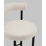 Стул полубарный Floreo букле молочный варинант исполнения - 2 | Loft Concept в Тюмени