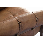 Двухместный диван Duncan винтажная коричневая кожа варинант исполнения - 4 | Loft Concept в Тюмени