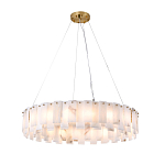 Люстра круглая декорированная натуральным камнем Stone Interior Accent варинант исполнения - 2 | Loft Concept в Тюмени