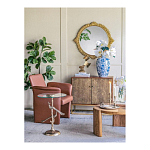 Столик с круглой стеклянной столешницей и корпусом в виде двух павлинов на ветке Table Two Peacocks варинант исполнения - 8 | Loft Concept в Тюмени