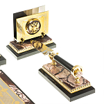 Настольный письменный набор из яшмы Manager Organizer варинант исполнения - 6 | Loft Concept в Тюмени