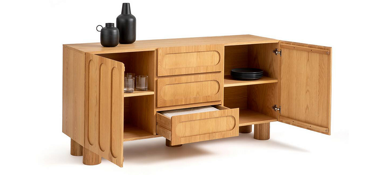 Комод Jakob Oak Chest of Drawers из массива дуба с 3-мя ящиками и 2-мя дверцами Комод Jakob Oak Chest of Drawers из массива дуба с 3-мя ящиками и 2-мя дверцами - Loft-Concept в Тюмени