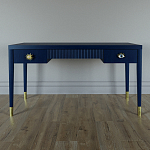 Письменный стол Elsa Dreams Blue Шпон дерево с двумя ящиками варинант исполнения - 1 | Loft Concept в Тюмени