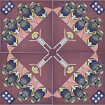 Плитка дизайнерская с узором Мангалоры варинант исполнения - 3 | Loft Concept в Тюмени