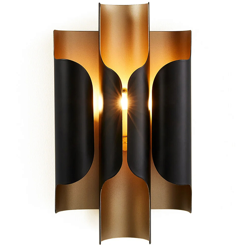 Бра из металла Dolton Wall Lamp Black Черный Латунь Бра из металла Dolton Wall Lamp Black Черный Латунь в Тюмени | Loft Concept