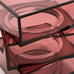 Стол журнальный в форме кубов Acrylic Furniture Lumina Crimson Clarity варинант исполнения - 4 | Loft Concept в Тюмени