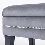 Мягкая банкетка с зоной для хранения Casket Grey варинант исполнения - 3 | Loft Concept в Тюмени