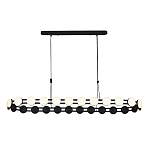 Люстра овальная с круглыми светодиодными источниками света Maxine Light варинант исполнения - 10 | Loft Concept в Тюмени