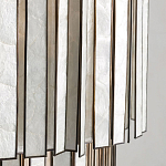 Потолочный светильник с подвесами из перламутра Unique Shine Effect варинант исполнения - 3 | Loft Concept в Тюмени