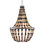 Люстра каплевидной формы с подвесками в виде декоративных бусин Flat Beads варинант исполнения - 2 | Loft Concept в Тюмени