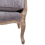 Кресло Ava Classical Armchair brown and grey velour варинант исполнения - 6 | Loft Concept в Тюмени