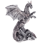 Декоративная статуэтка Дракон Silver Dragon Treasure Keeper Statuette варинант исполнения - 1 | Loft Concept в Тюмени