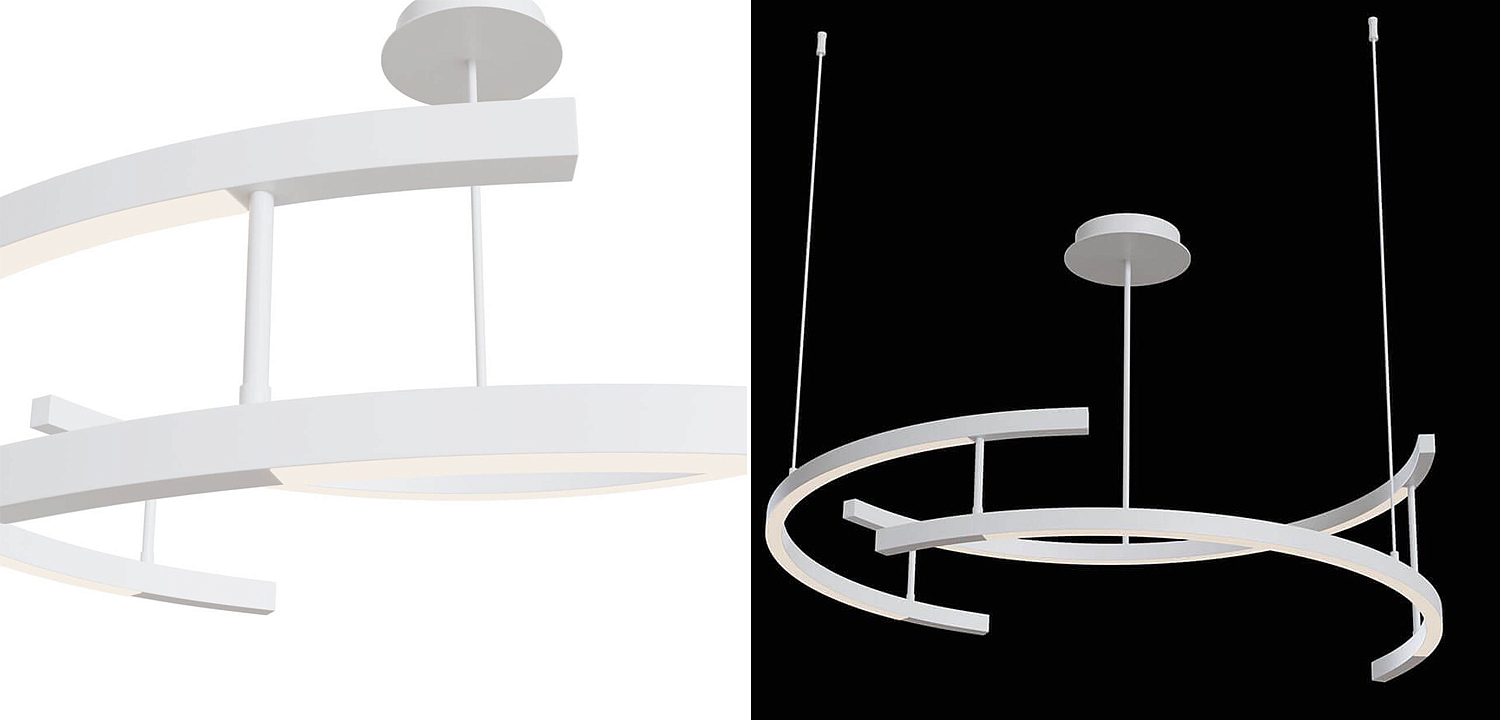 Люстра Smeragde Light Chandelier white arcs Люстра Smeragde Light Chandelier white arcs - Loft-Concept в Тюмени