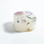 Шкатулка из эпоксидной смолы с цветами белая Epoxy Resin Square Box White варинант исполнения - 5 | Loft Concept в Тюмени