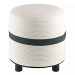 Пуф с плетеной светло-бежевой обивкой Serene Holidays варинант исполнения - 1 | Loft Concept в Тюмени