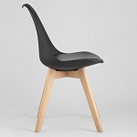 Стул с основой из пластика и мягким сиденьем Arvika Black варинант исполнения - 3 | Loft Concept в Тюмени