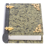Шкатулка в виде книги из натурального камня змеевик Stone Casket варинант исполнения - 1 | Loft Concept в Тюмени