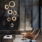 Подвесной светильник в форме кольца Cryptocrystalline Stone варинант исполнения - 5 | Loft Concept в Тюмени