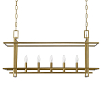 Подвесной светильник прямоугольный 5-ти ламповый Linear Kitchen Light варинант исполнения - 2 | Loft Concept в Тюмени