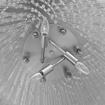 Люстра круглая с прозрачными стеклянными трубками Nembus варинант исполнения - 8 | Loft Concept в Тюмени