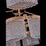 Люстра двухъярусная с текстурными овальными абажурами Splendor Palace Style варинант исполнения - 4 | Loft Concept в Тюмени