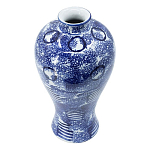 Ваза из фарфора сине-белого цвета Blue & White Ornament  варинант исполнения - 1 | Loft Concept в Тюмени