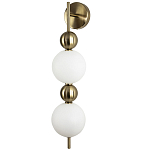 Бра с плафонами шарами из акрила и металла Crystal Globule Spheres Wall Lamp варинант исполнения - 1 | Loft Concept в Тюмени