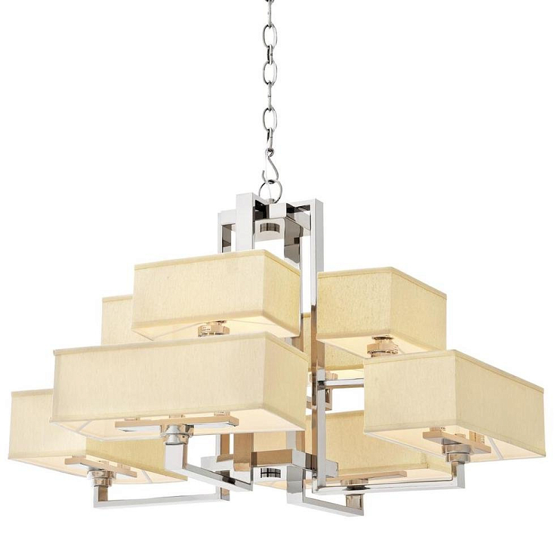 Люстра Eichholtz Chandelier Furstenberg Нержавеющая сталь Кремовый Люстра Eichholtz Chandelier Furstenberg Нержавеющая сталь Кремовый в Тюмени | Loft Concept