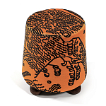 Пуф Wakonda Terracotta Tiger Mountain с Круглыми ножками  варинант исполнения - 2 | Loft Concept в Тюмени