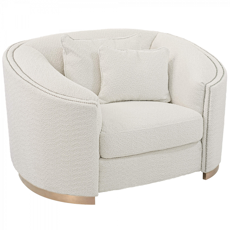 Кресло Maynard Armchair white Белый Медь Кресло Maynard Armchair white Белый Медь в Тюмени | Loft Concept