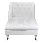 Кушетка белая с мягкой обивкой из велюра Michael Couch варинант исполнения - 4 | Loft Concept в Тюмени