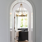  Люстра с 5-ю цилиндрическими плафонами из стекла с пузырьками Hinkley варинант исполнения - 9 | Loft Concept в Тюмени