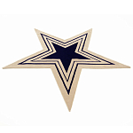 Дизайнерский ковер в виде звезды Poltronova Tappeto Stella Grey Navy Blue Rug варинант исполнения - 2 | Loft Concept в Тюмени