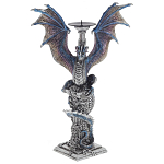Подсвечник в виде Дракона Grey Blue Dragon Candlestick варинант исполнения - 1 | Loft Concept в Тюмени