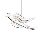 Подвесной светильник с прозрачной стеклянной птичкой Serip Voa варинант исполнения - 6 | Loft Concept в Тюмени