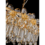 Люстра с декоративными элементами в виде крупных хрустальных цветов Palace Gardens варинант исполнения - 3 | Loft Concept в Тюмени