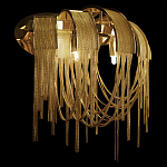 Бра с металиическими цепочками и дугообразными элементами Atlantis Chain варинант исполнения - 12 | Loft Concept в Тюмени