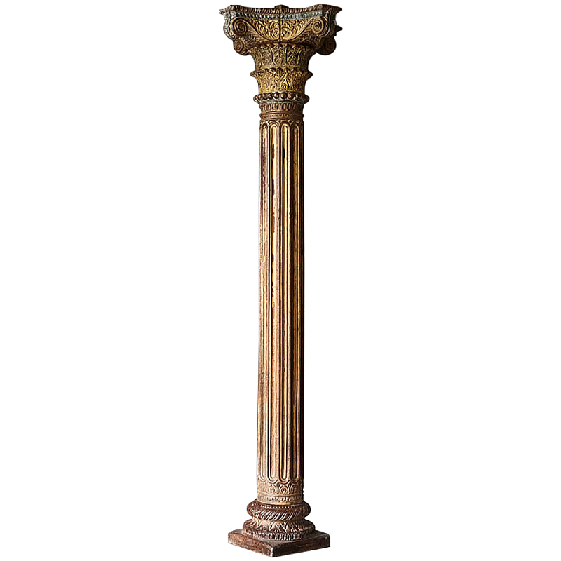 Антикварная колонна из тикового дерева Bhavnagar Antique Column Brown Коричневый Антикварная колонна из тикового дерева Bhavnagar Antique Column Brown Коричневый в Тюмени | Loft Concept