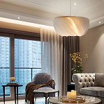 Подвесной светильник с белыми изящными декоративными лепестками Volumetric Petal Lamp варинант исполнения - 4 | Loft Concept в Тюмени